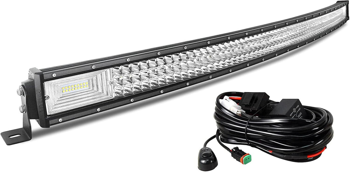 auxtings 50 inch 648w curved led light bar, main product view
