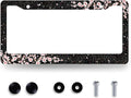 Bling Cherry Blossom License Plate Frame Pink Floral License Plate Stainless by RNKATIH
