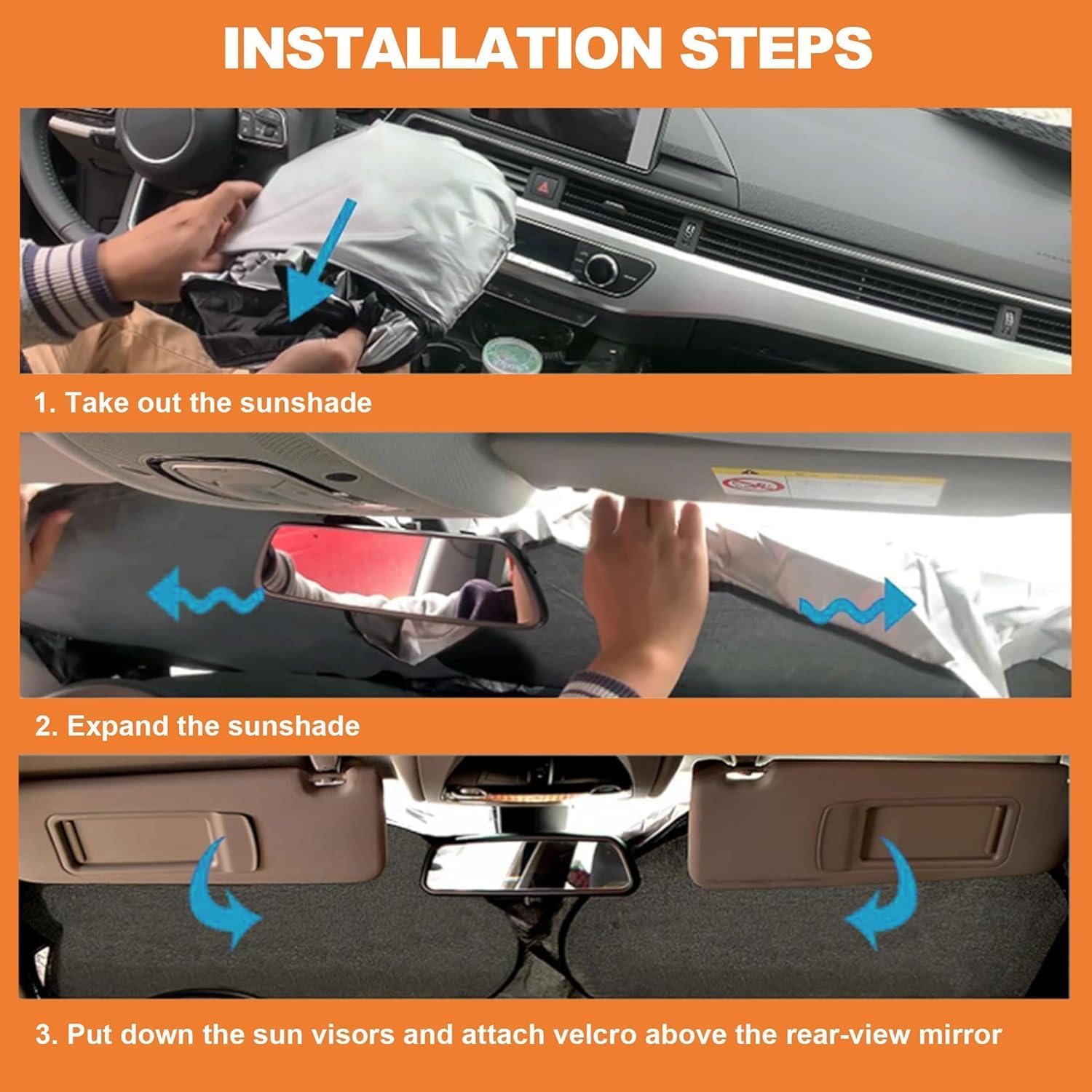 Windshield Sun Shade for Chevrolet Colorado 2023 2024 2025 2026, Foldable Front Windshield Sunshade Protector Block UV Rays for Chevy Colorado Accessories-Keep Your Vehicle Cooler