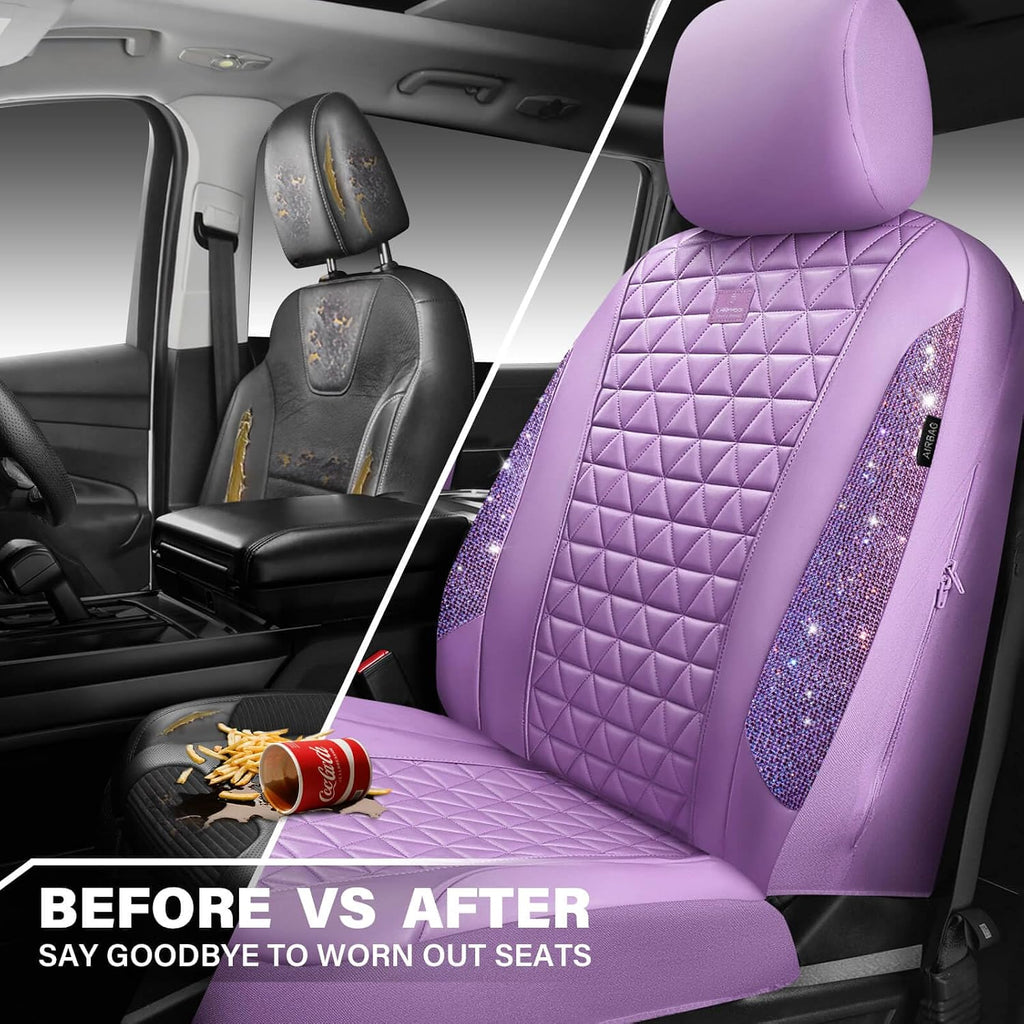 car pass light purple bling diamond leather car, package contents