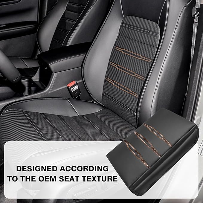 Muslogy Center Console Cover Extra Thick Armrest Pad Compatible - Image 4