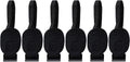 Asinking 6 Pack Rooftop Cargo Bag Door Hooks for Cars Without Roof Rack | Replacement door hooks help secure roof cargo bags on vehicles without roof rails or cross bars. Easy to attach and remove.