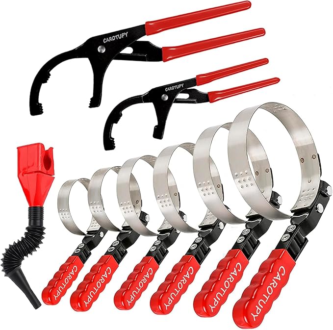 9pcs Oil Filter Wrench Set, Adjustable Oil Filter Removal Tool From 1-3/4" to 6"