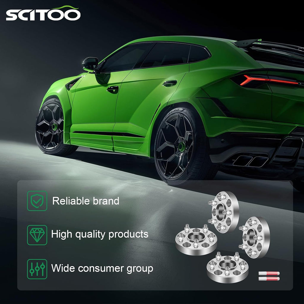 SCITOO Hubcentric Wheel Spacers 8x6.5 to 8x6.5 Thick 2 inch 9/16 121mm for Dodge Ram 2500 Ram 3500 for Ram 2500 3500