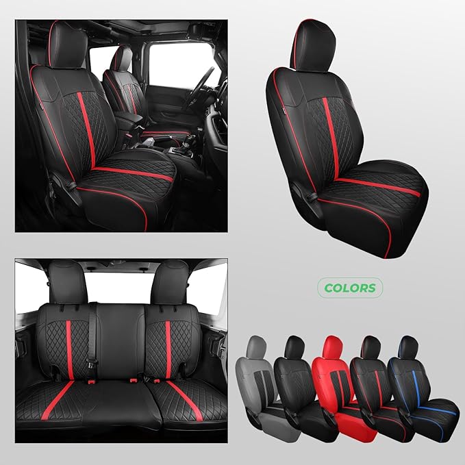 for Jeep Wrangler Seat Covers 4Door JK 2013 2014 2015 2016 2017, Custom Car - Image 8