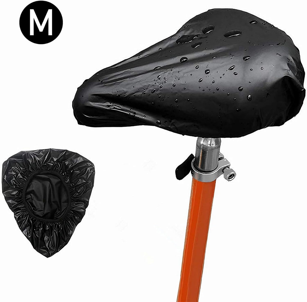 Black Waterproof Bicycle Seat Cover Dustproof Rainproof Saddle Protector for Cycling