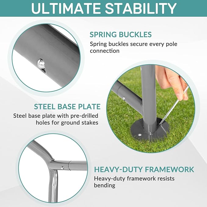 Outvita Outdoor Portable Storage Shed Tent, 6x6 ft Waterproof Carport - Image 5
