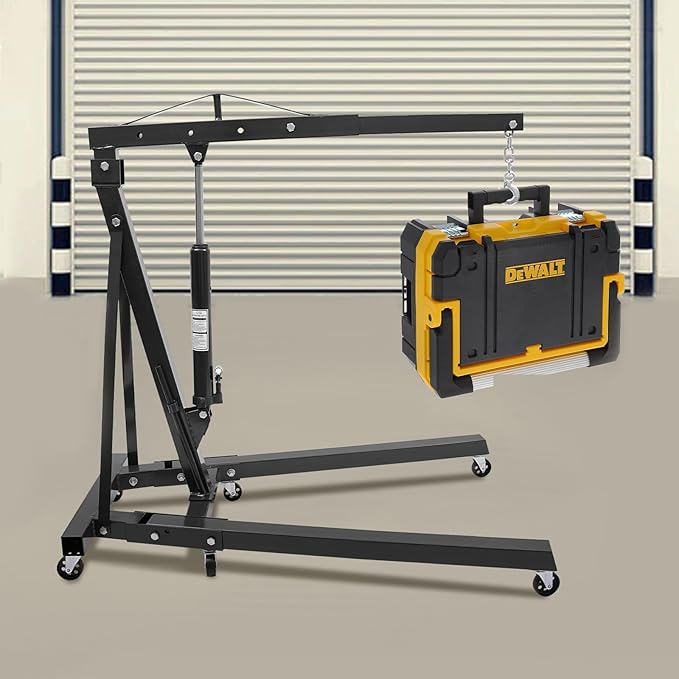 Folding Engine Hoist 1 Ton Engine Crane Lift - Image 3