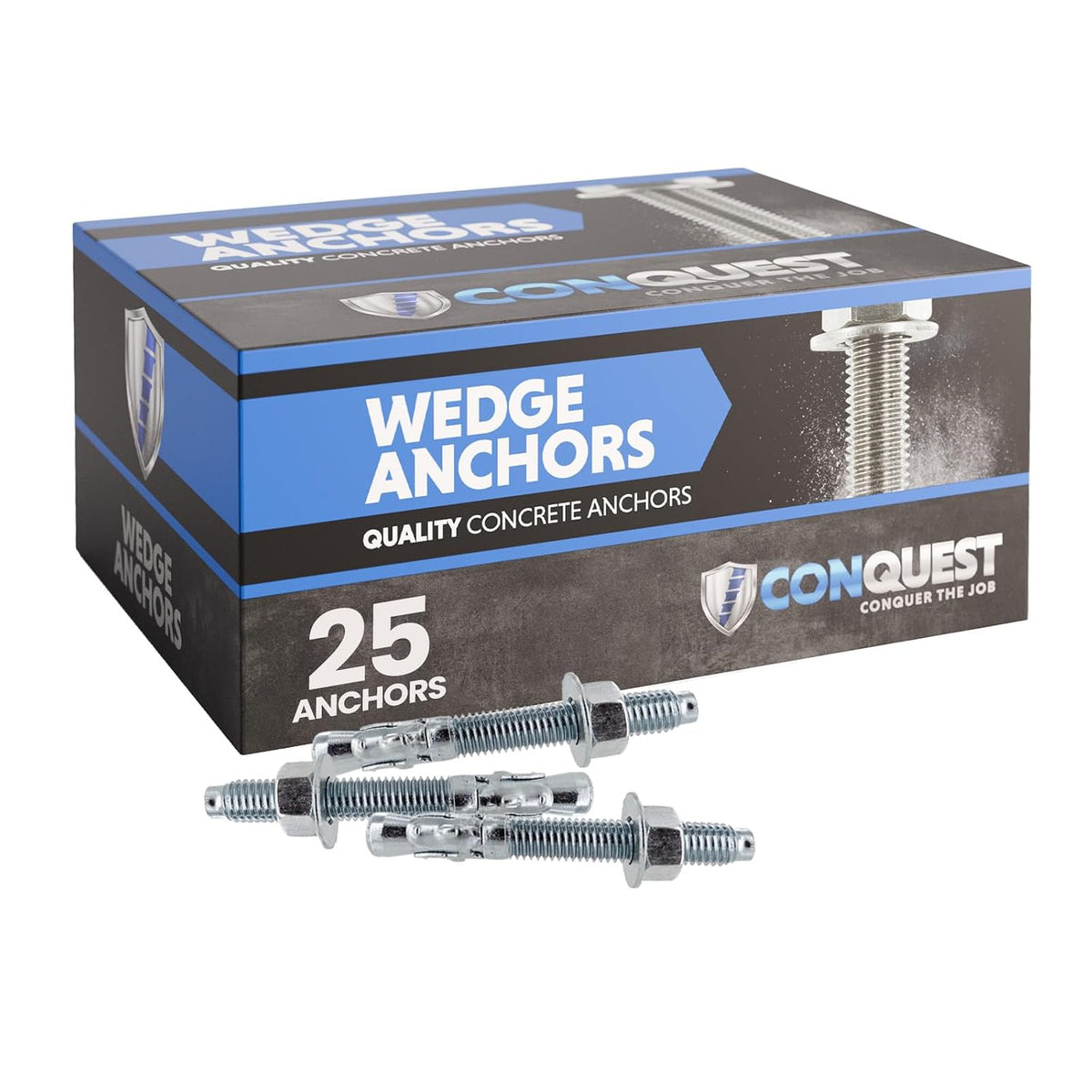 conquest 304 stainless steel wedge anchors for concrete, main product view