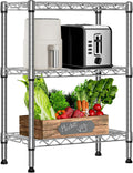 750 lbs 3 Tier Shelf Metal Storage Shelves Wire Rack Closet Organizers