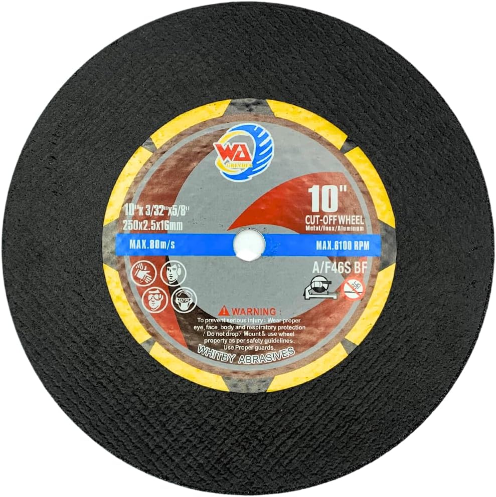 wa 10pack - 10" x3/32 x5/8" thin cut-off, main product view