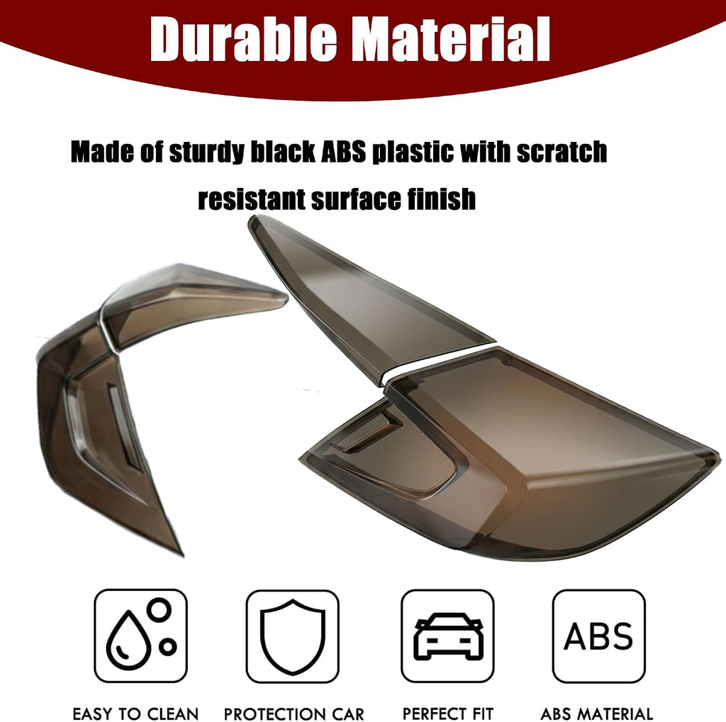Tail Light Tint Covers Guards Fit for Honda Civic 2016-2021 Accessories DX/EX/LX/Si/Sport/Touring, Smoked Black Rear Light Protective Cover Guards Trim Set Exterior