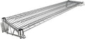 14" x 60" Chrome Wire Wall Mount Shelf by Krollen+Industrial