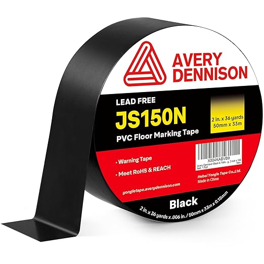 Floor Marking Tape, 2 in x 108 FT Strong Adhesive Caution Tape, High Durability by AVERYDENNISON