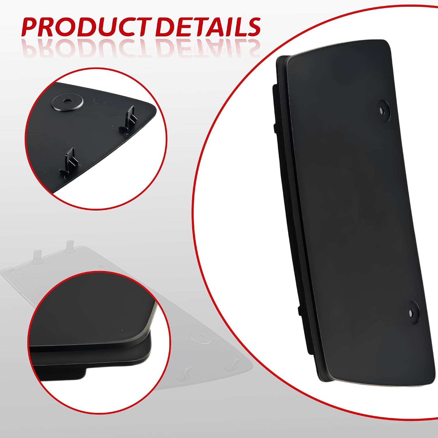 2016-2021 for Tesla Model X Tow Hitch Cover Rear Bumper Trailer Hitch Cover#1058357-00-D