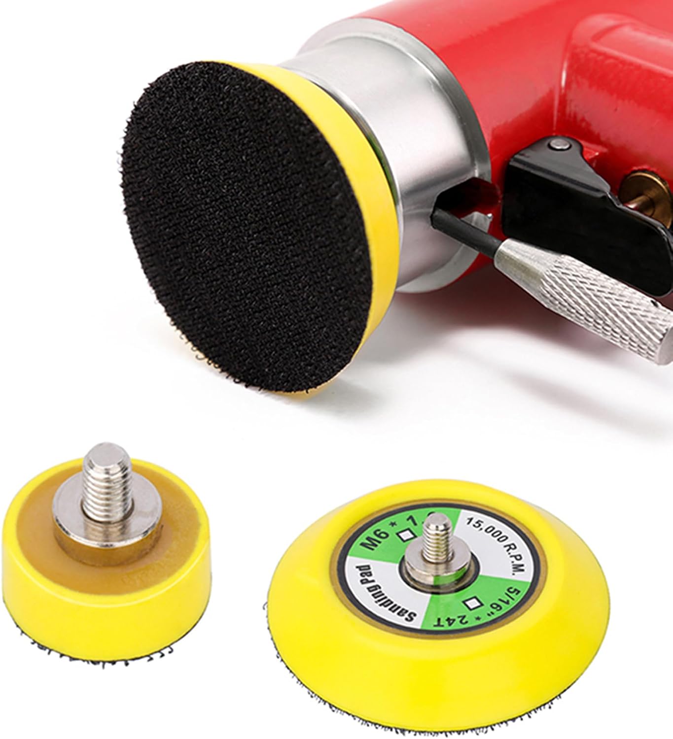 Ouya 3PCS 3" Hook and Loop Backing Pads 1/4"-20 Threads Polishing Buffing Plate for Dual Action Car Polisher