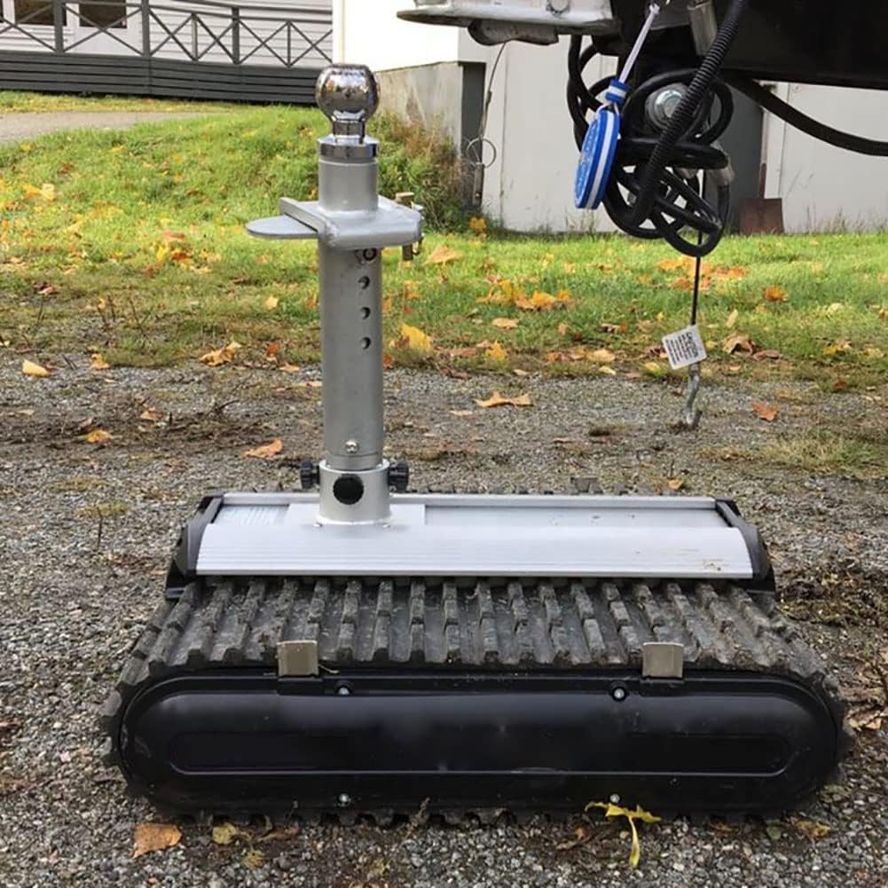 Trailer Mover, 450kg Load Capacity Electric Trailer Dolly, Motorised Camper Trolley Kit, Camper RV Caravan Boat Trailer Jack for All Terrain (D)