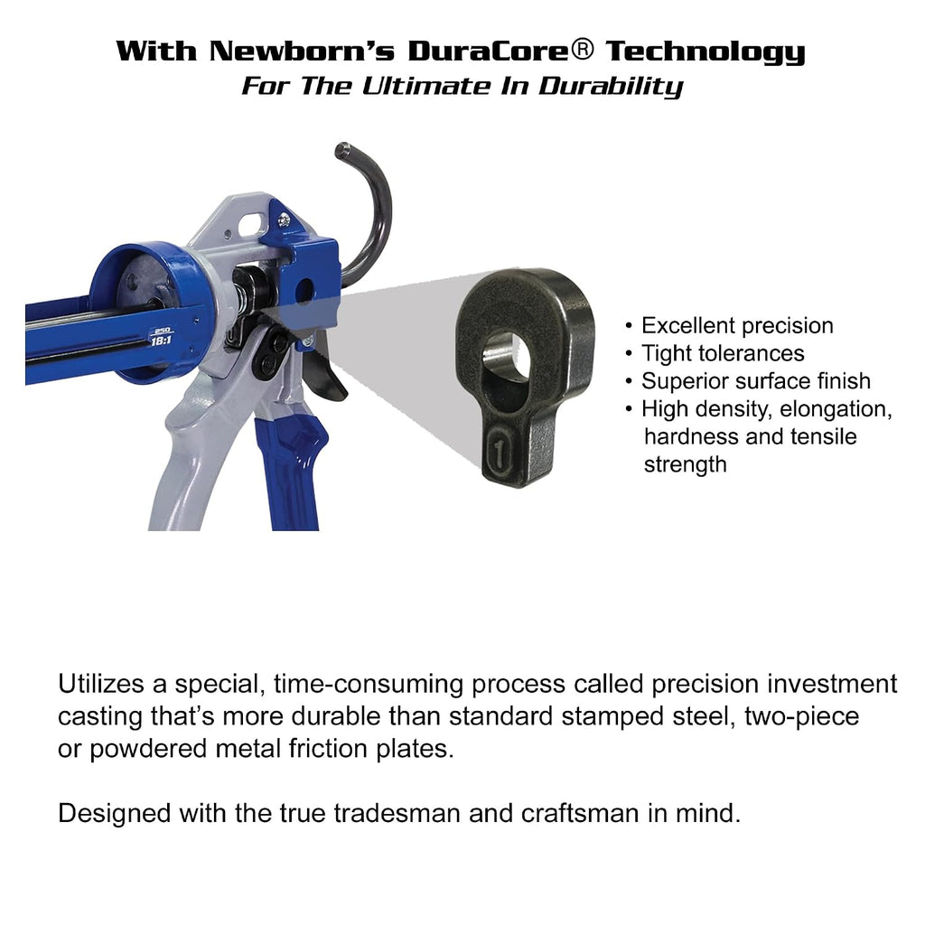 newborn 250 super smooth rod caulking gun shown in use