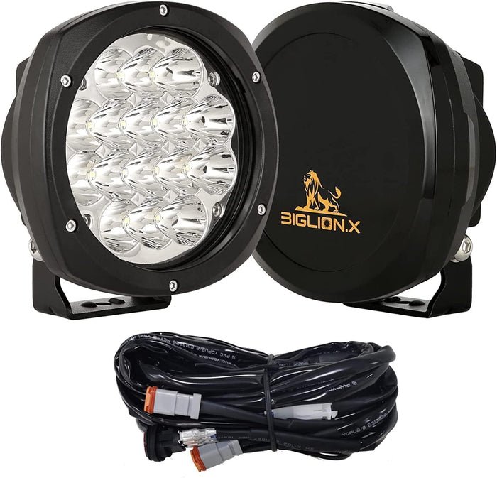 BIGLION.X 5Inch 160W Round Led Driving Lights Off Road Spot Lights Offroad