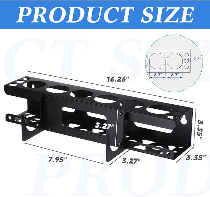 Hicarer 2 Packs Caulking Tube and Gun Holder Caulking Gun Storage Rack - Image 2