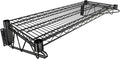 14" x 36" Black Epoxy Wire Wall Mount Shelf by Krollen+Industrial