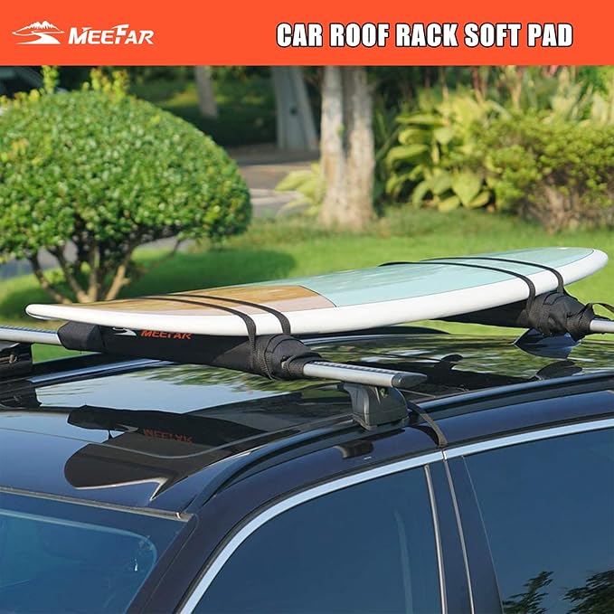 Universal Car Soft Roof Rack Pads Luggage Carrier System - Image 5