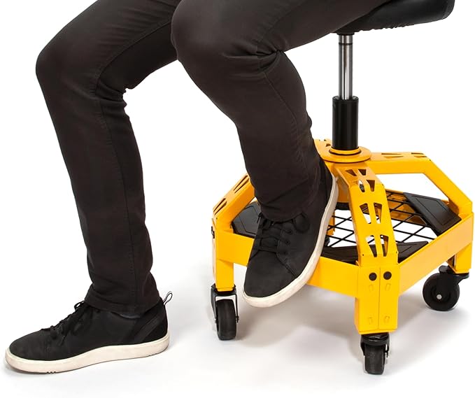 DEWALT Heavy-Duty Metal Rolling Stool - Image 8