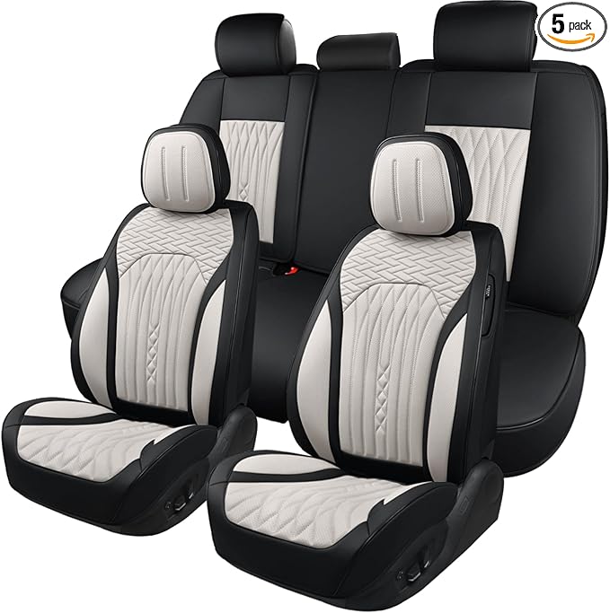 Car Seat Covers Full Set, Leather Seat Covers by COMFDRIVESEATCOVERS