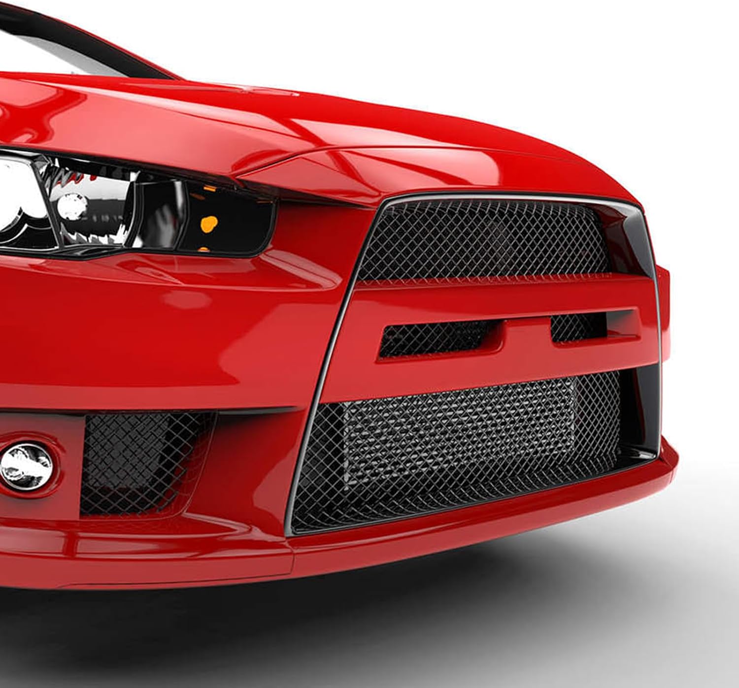 47"X16" Universal Black Metal Mesh: Aluminum Alloy 3 x 6mm Rhombic Hole Car Grill Mesh for Front Grille Insert Bumper