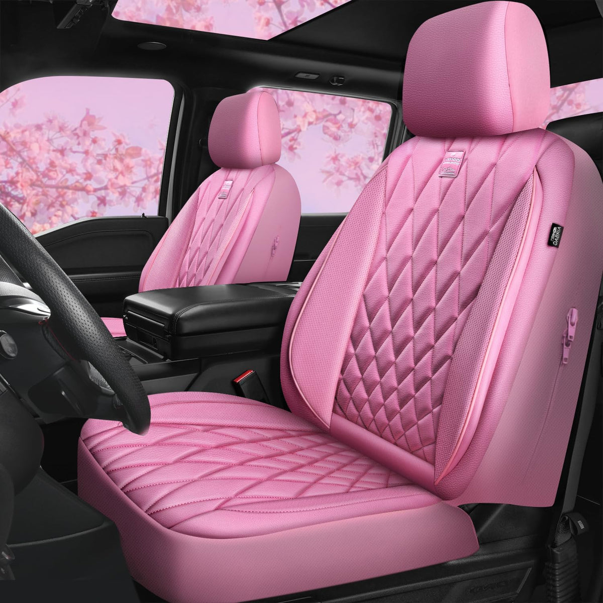 car pass piping luxury leather two front car, main product view