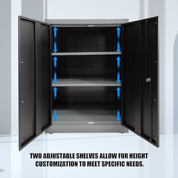 JZD Metal Garage Cabinet Set, Heavy Duty, Tool Cabinets - Image 7