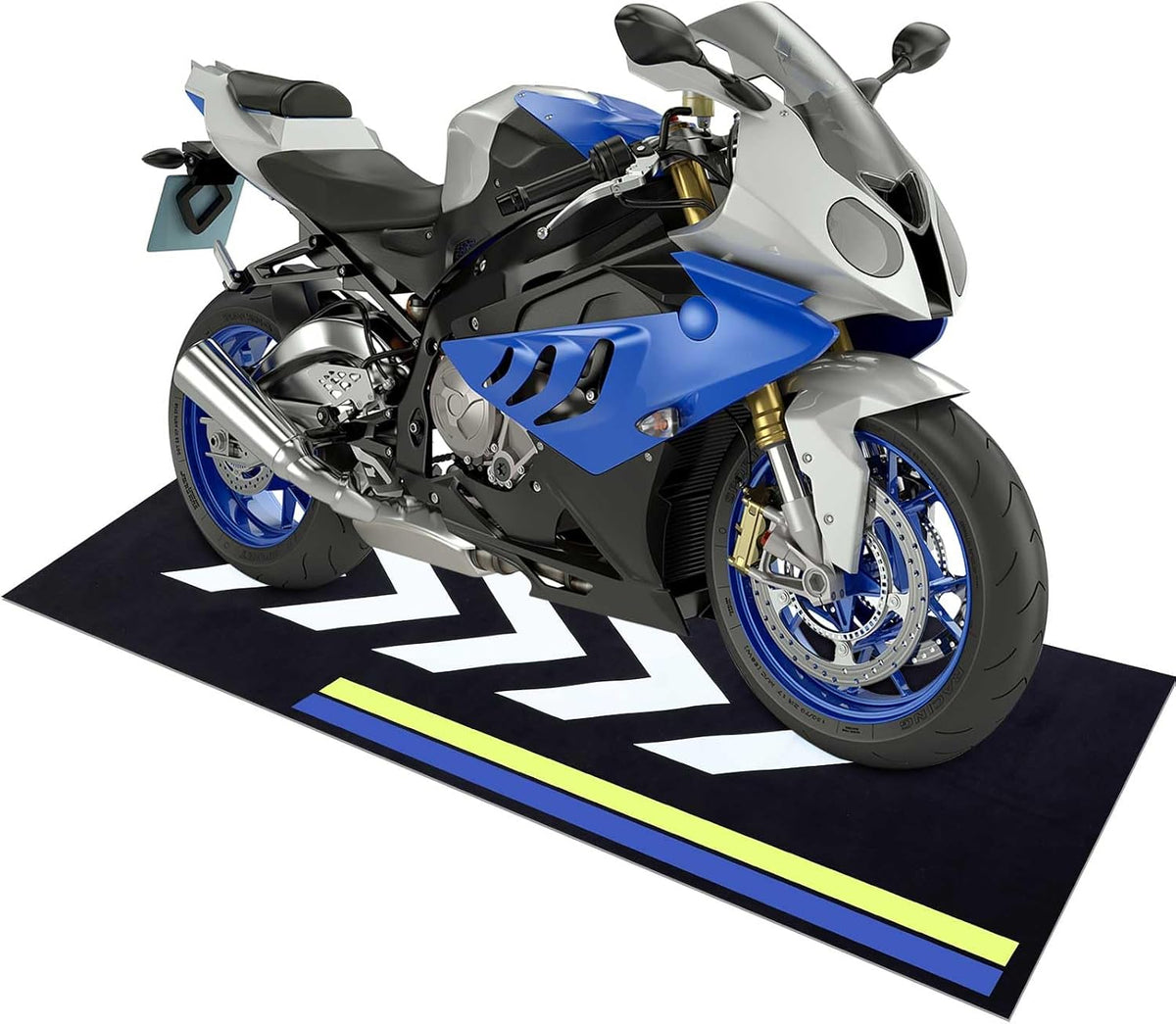 Motorcycle Mat 78 x 31 Inch Garage Floor Rug Washable Parking Mats