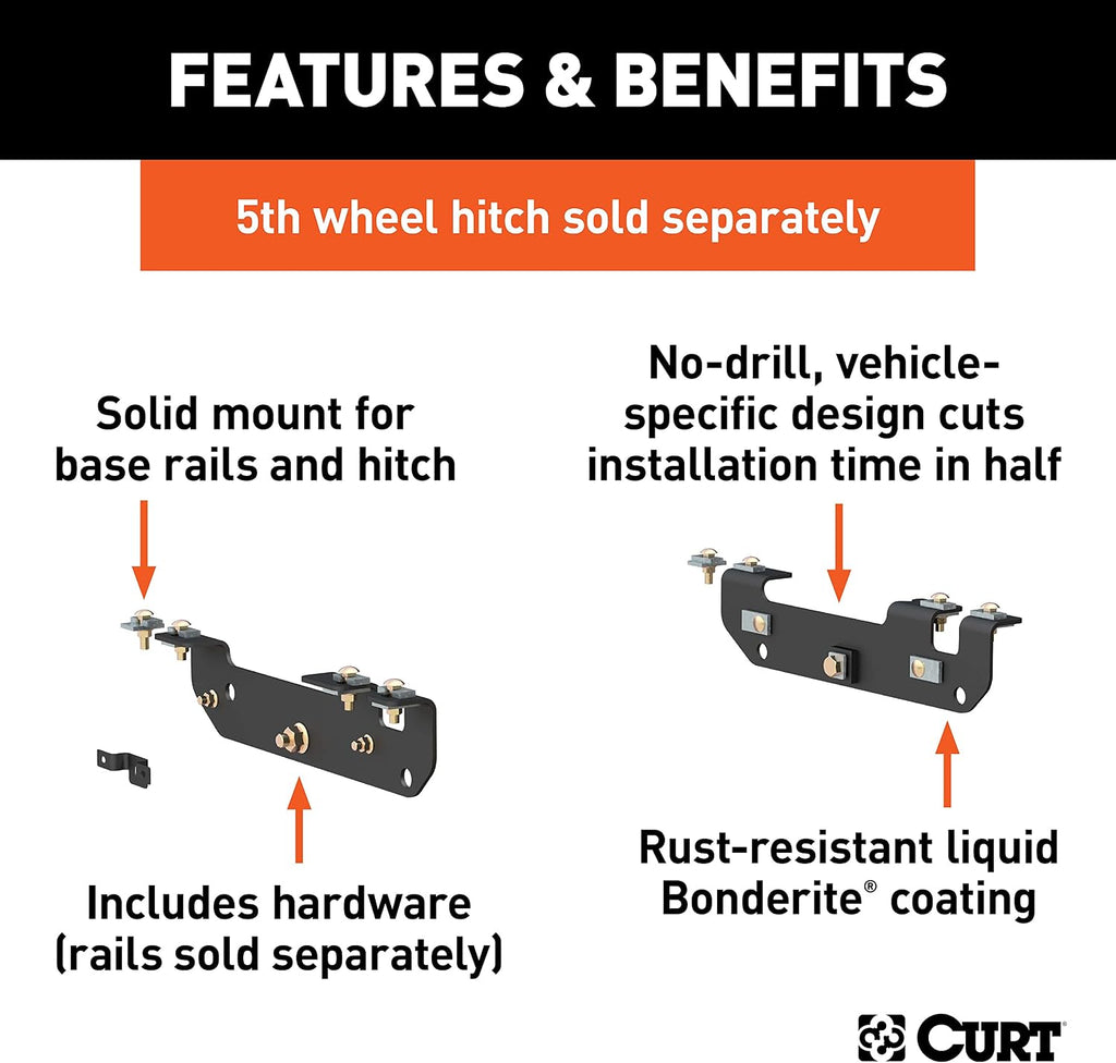 CURT 16424 5th Wheel Installation Brackets