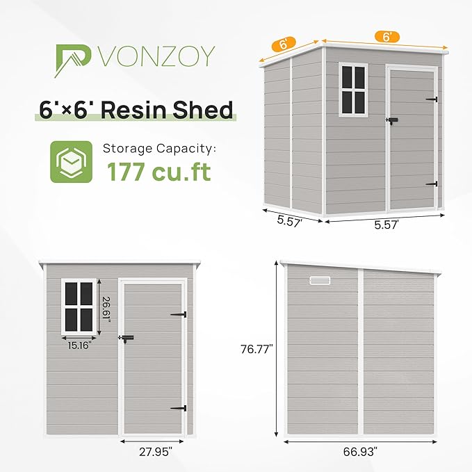 Resin Outdoor Storage Shed - Image 2