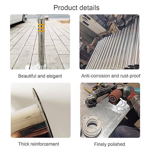 Safety Bollard, Steel Bollards, Removable Bollard, Driveways Stainless Steel - Image 5