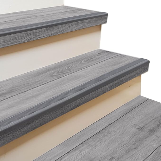 Rubber Bond Stair Edge Protector 36x2x1 inch Anti-Slip Stair Corner Trim Rubber - Image 4