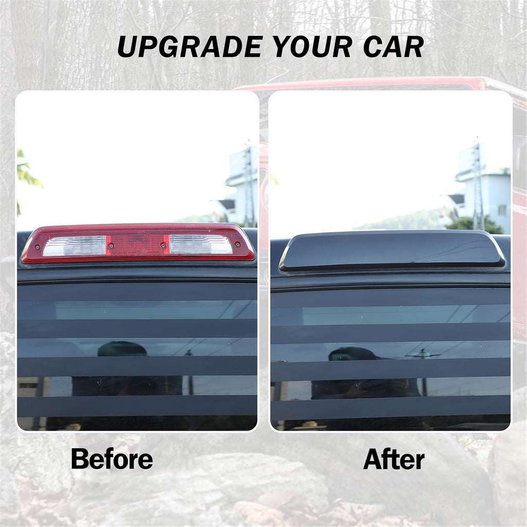 3rd Brake Light Third High-Position Center Blackened Shell Cover for Toyota Tundra 2014-2021