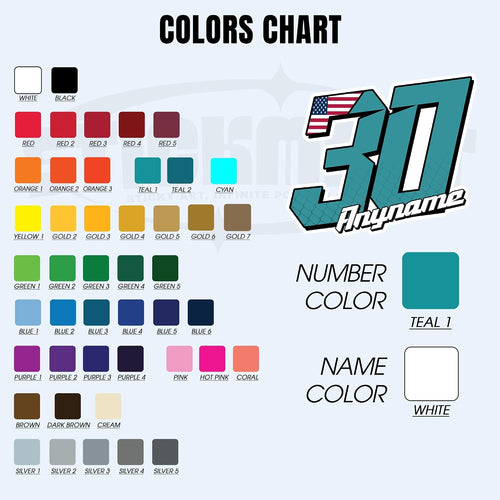 (New Update) Custom Race Number Sticker, Personalized Racing Name Number with National Flag Car Decal Waterproof Die-Cut Vinyl Stickers for Dirt Bike Plate BMX Car Decor Motorcycle Bike Motors RC