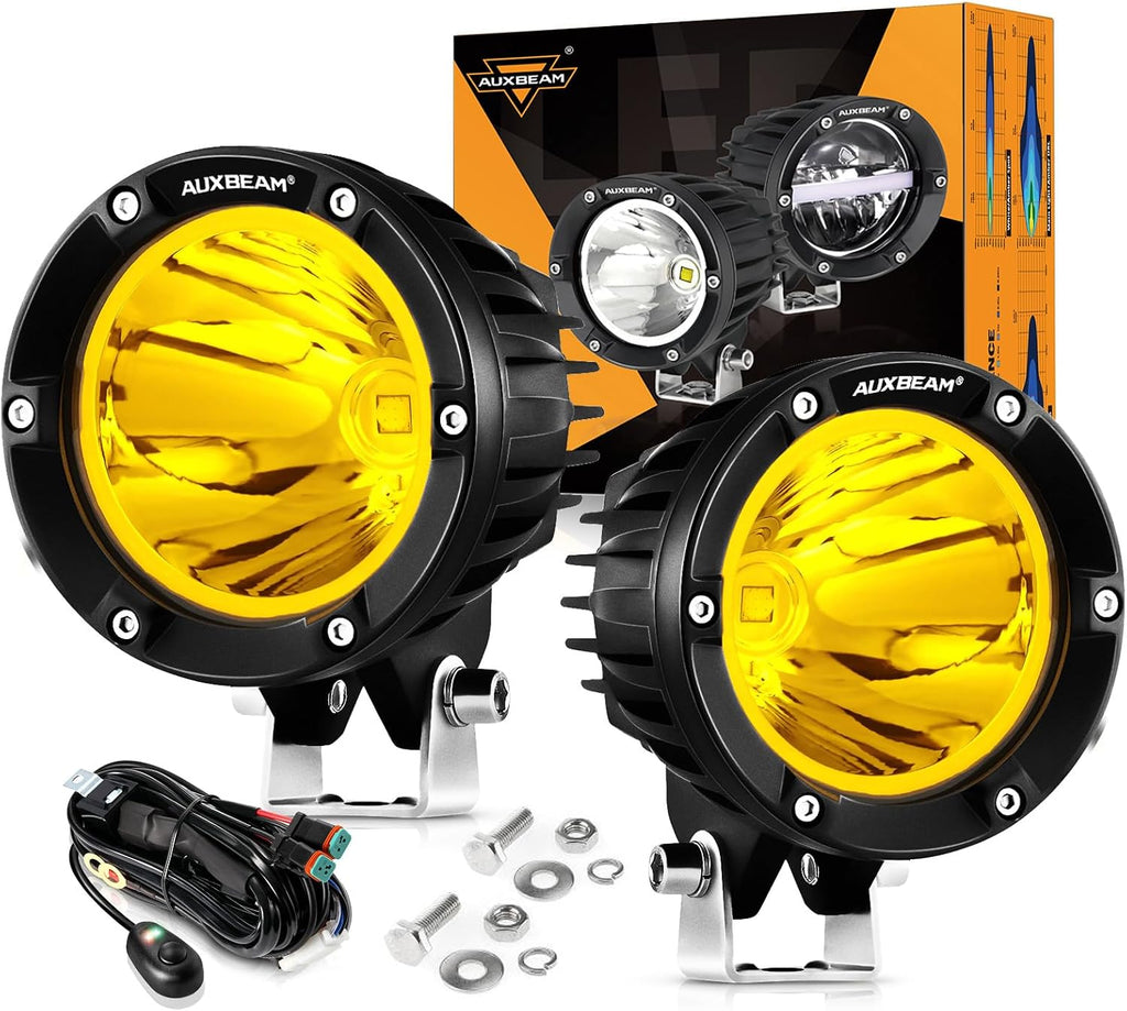 auxbeam c4 series 4in 72w led light pod, main product view