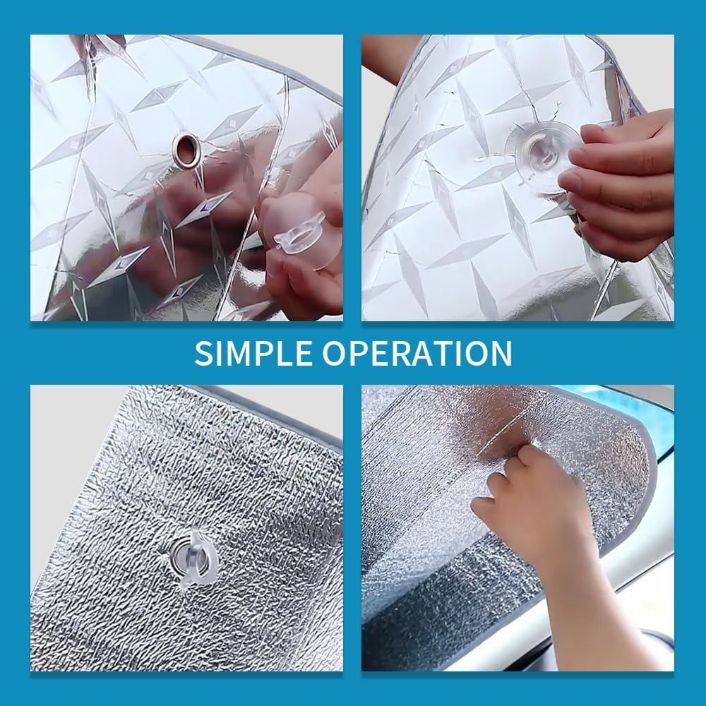 24PCS Car Glass Windshield Sunshade Suction Cups, Car Window Shades Suction Cups, Pull Ring Sun Visor Suction Cups, Universal Car Accessories Suction Cup Hooks for Car Windows Kitchen Bathroom