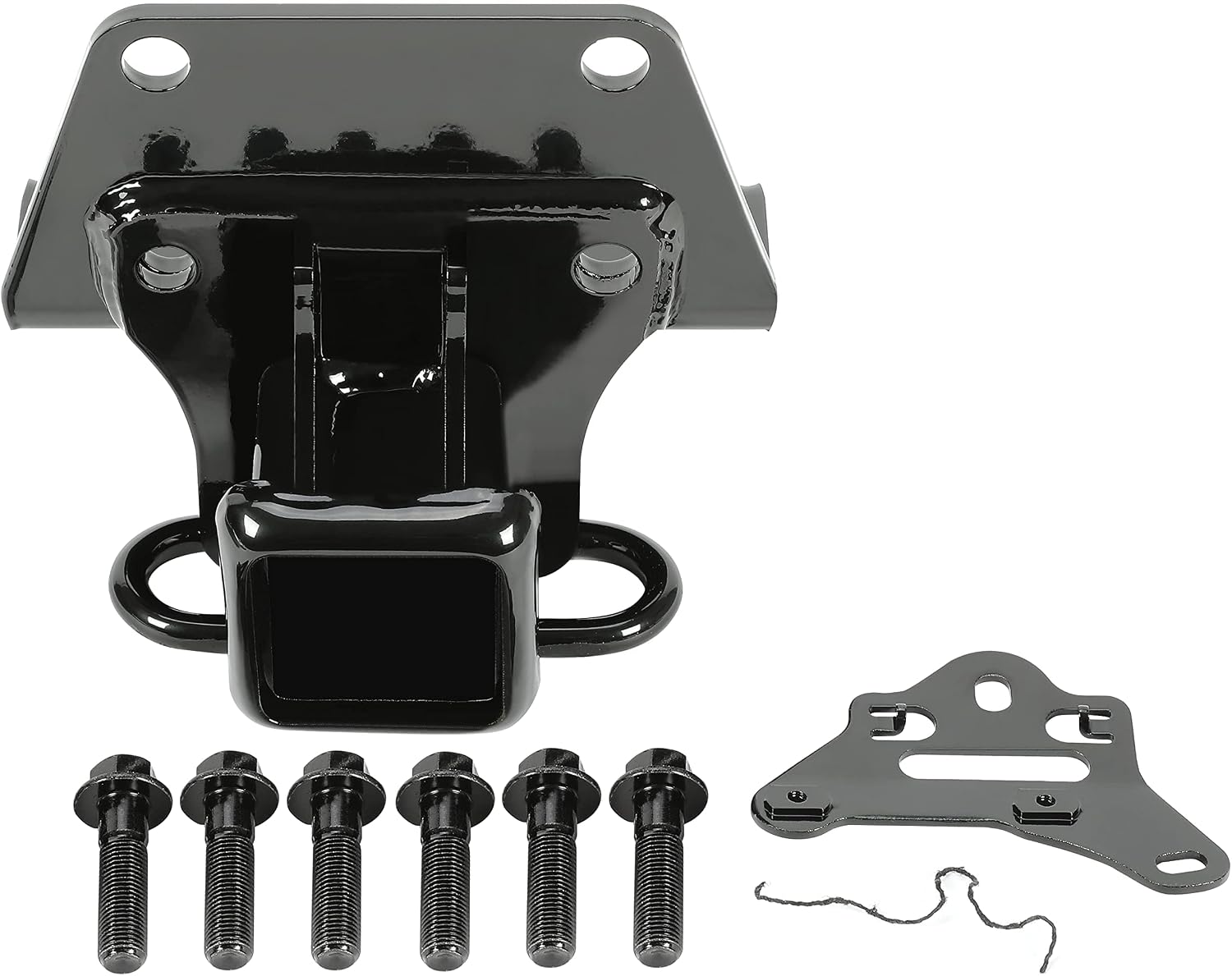 KUAFU Trailer Hitch+Bumper Panel Kit Compatible with 2007-2014 Toyota FJ Cruiser Replacement for PT228-60060 Rear Tow Hitch Lower Valance Powder Coated Instruction Included