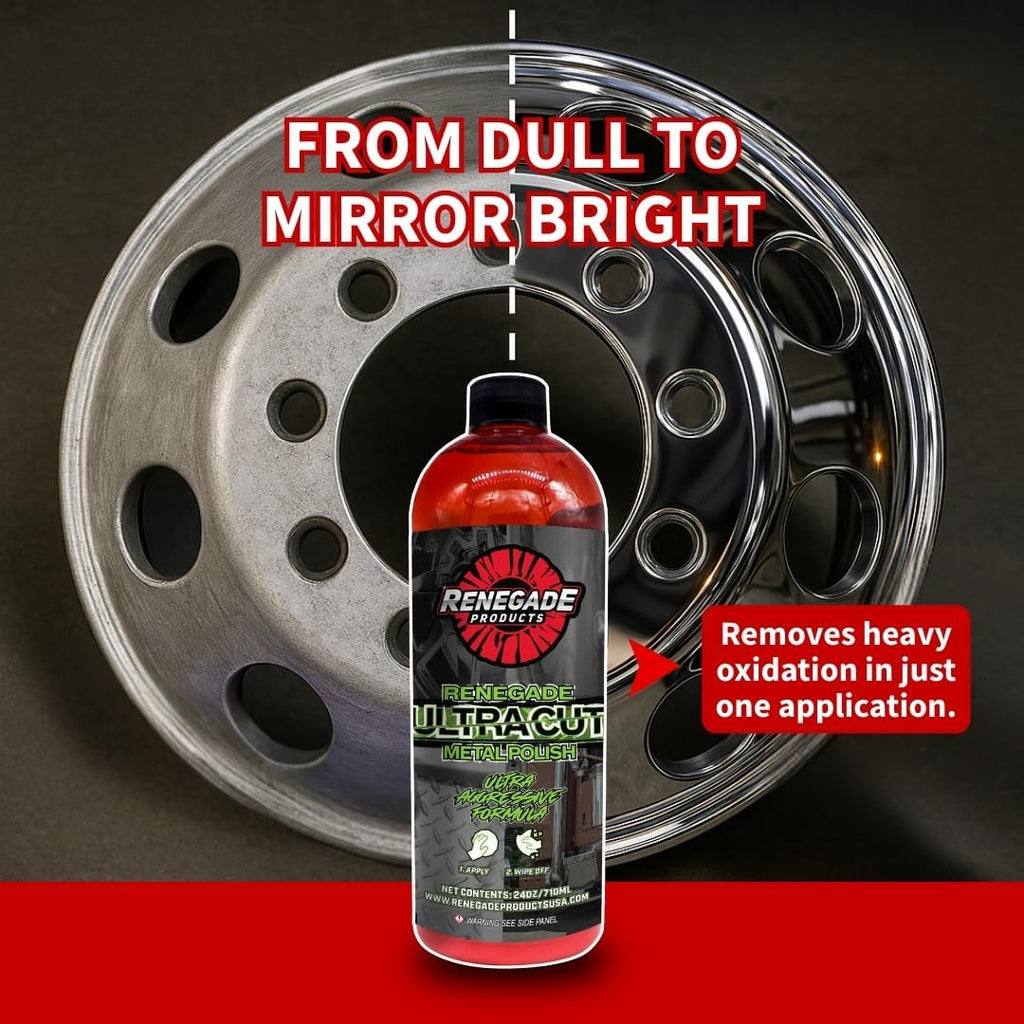 Ultra Cut Metal Polish 24 Oz Aggressive Formula for Stainless Steel & Aluminum