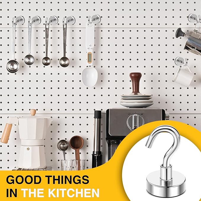 DIYMAG Magnetic Hooks for Refrigerator, Extra Strong Cruise Hook, Heavy Duty - Image 6