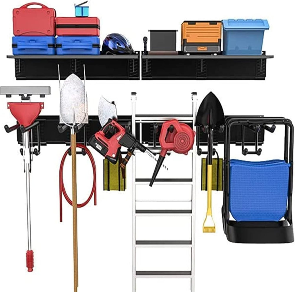 TORACK Garage Tools Storage Rack with Wall Mount Overhead shelves