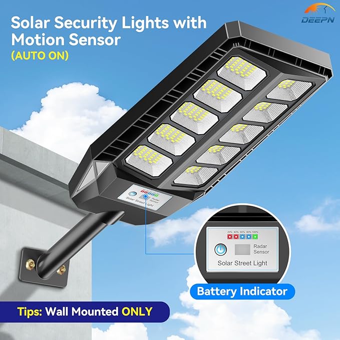 Solar Lights Outdoor for Outside, IP66 Waterproof Street Lights Outdoor - Image 3