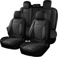 hchengkikz nappa leather car seat covers full set, main product view