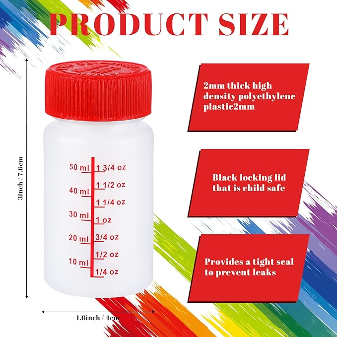 Mumufy 60 Pcs Touch up Paint Bottles - Image 2