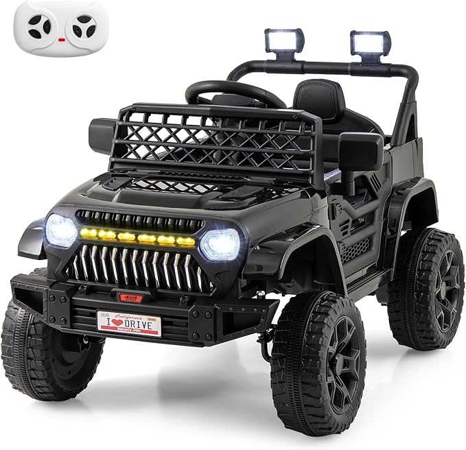 Costzon Kids Ride On Truck, 12V Battery Powered Electric Vehicles w/Remote by Costzon