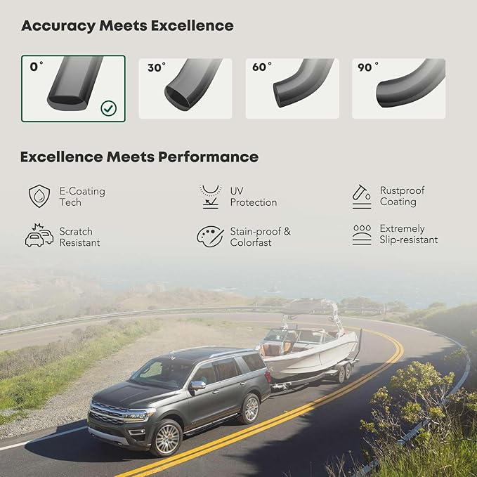 YHTAUTO 4" Running Boards Side Steps Fits Chevy & GMC Silverado/Sierra 1500 - Image 5