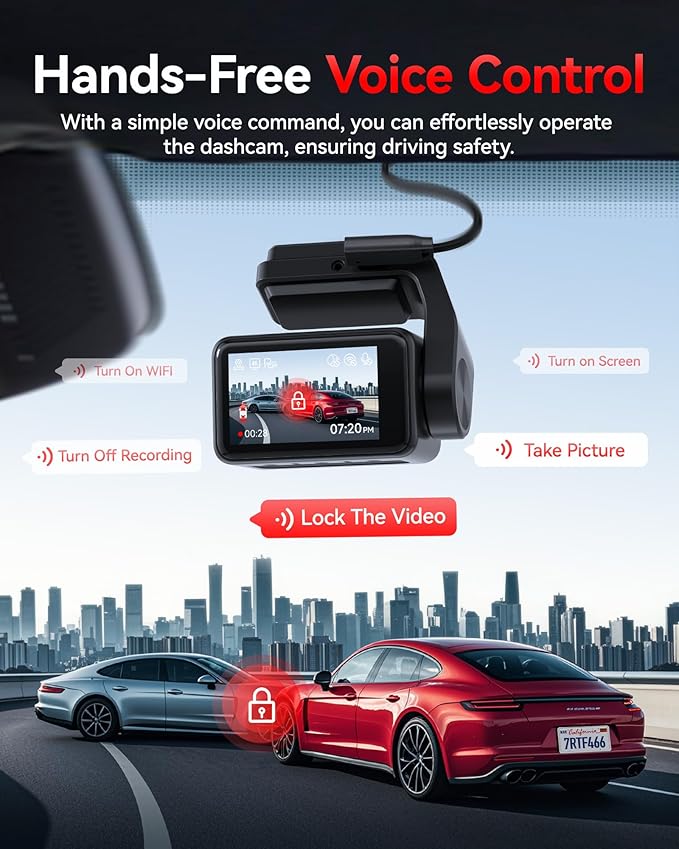 REDTIGER F4 Pro 4K Dash Cam Front and Rear, STARVIS 2 Sensor, 128GB Card